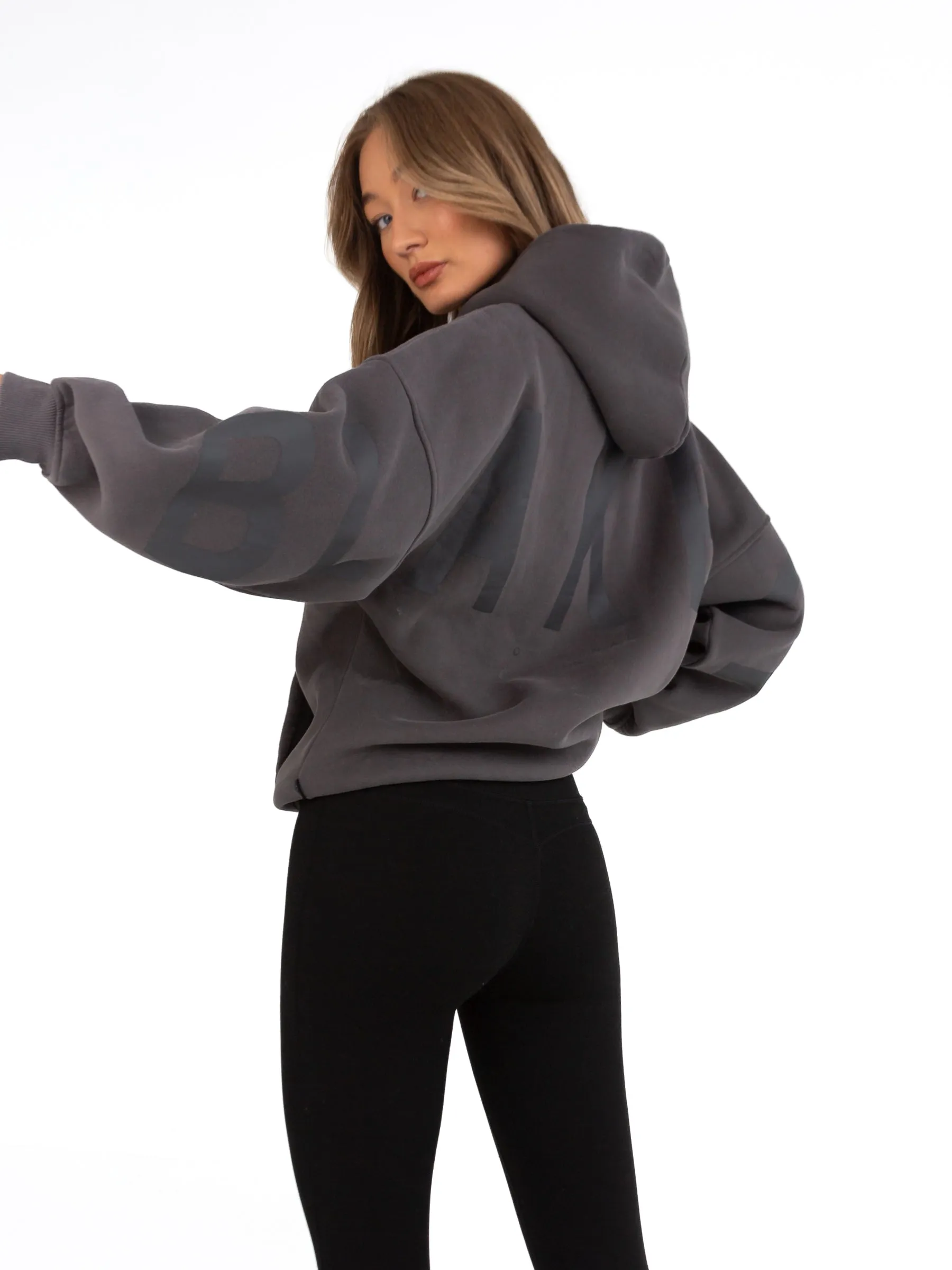 Tonal Isabel Oversized Hoodie - Charcoal sold by Blakely product image thumbnail 3