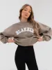 Varsity Oversized Jumper - Light Beige sold by Blakely