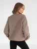 Varsity Oversized Jumper - Light Beige sold by Blakely