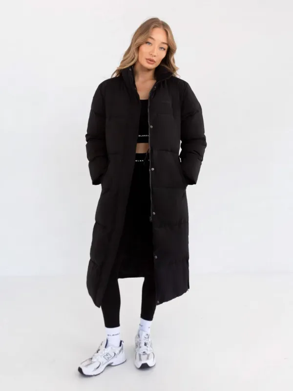 Ultimate Longline Puffer Coat - Black sold by Blakely