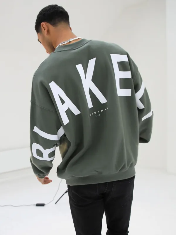 Idris Oversized Jumper - Khaki sold by Blakely