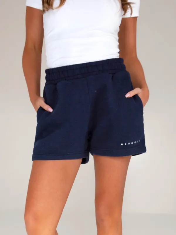 Isabel Jogger Shorts - Navy sold by Blakely