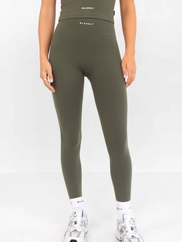 Ultimate Soft Lifestyle Leggings - Khaki Green sold by Blakely