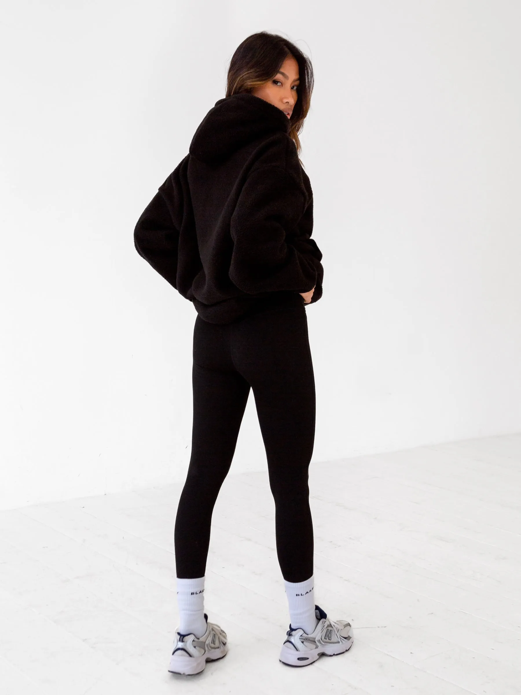 Borg Full Zip Hoodie - Black sold by Blakely product image thumbnail 5