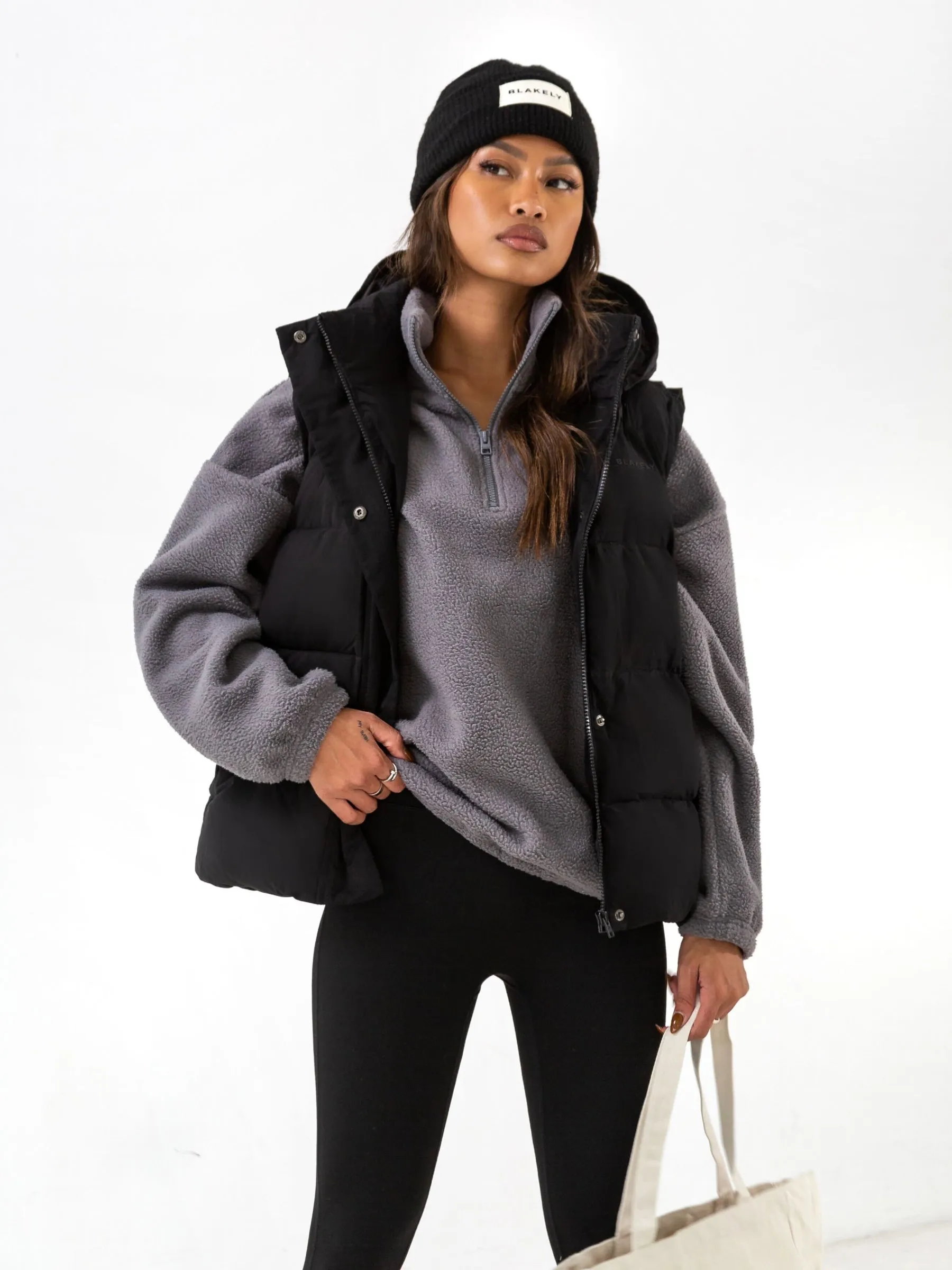 Borg 1/4 Zip Jumper - Charcoal sold by Blakely product image thumbnail 2