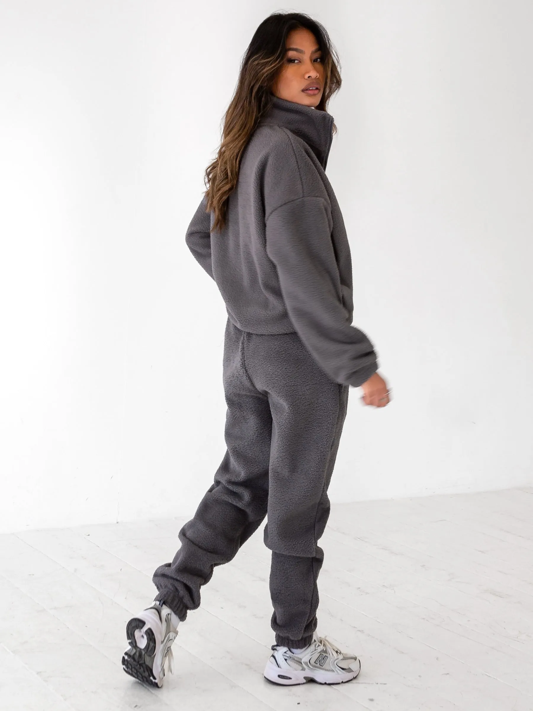 Borg 1/4 Zip Jumper - Charcoal sold by Blakely product image thumbnail 5