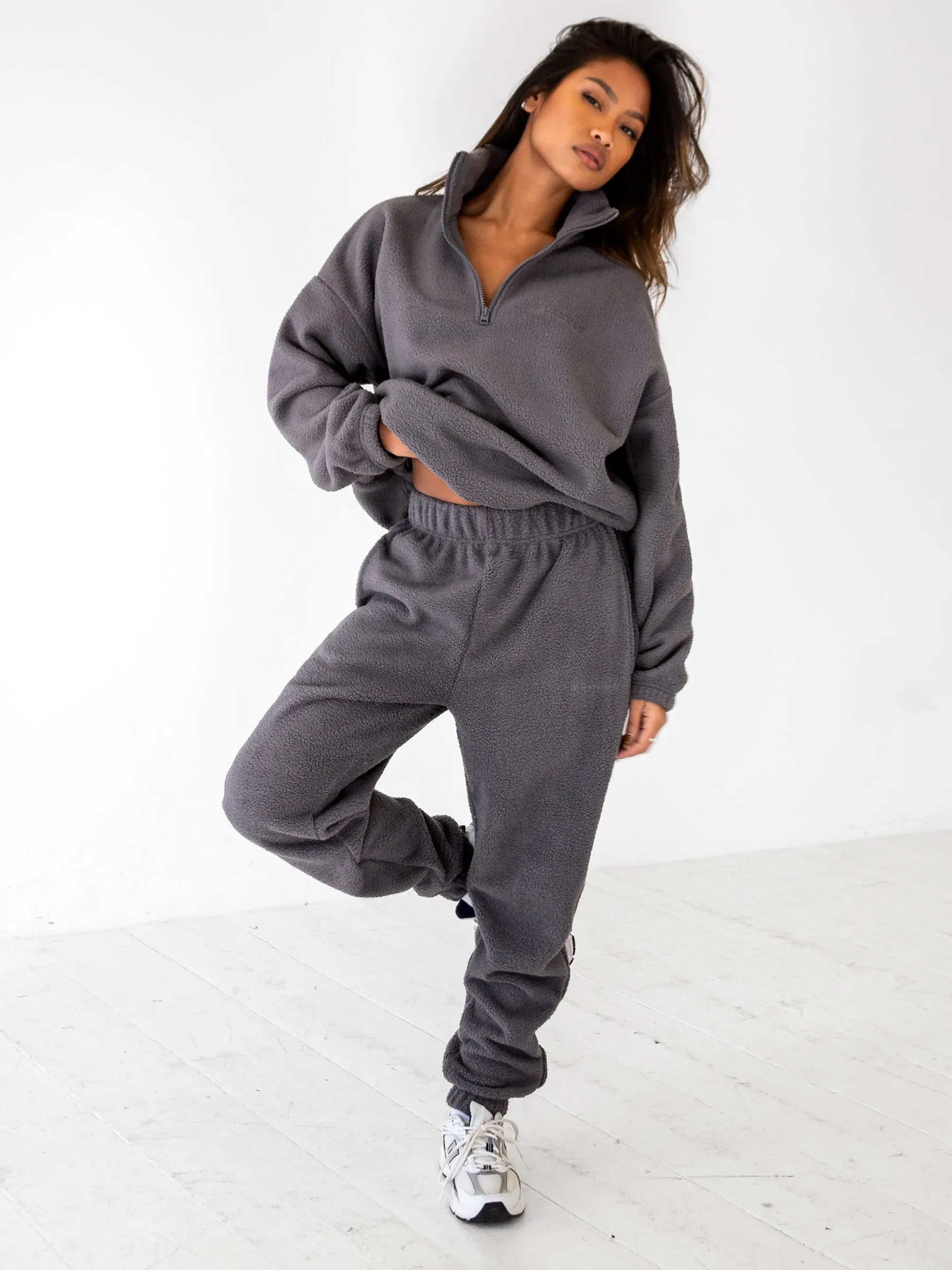 Borg 1/4 Zip Jumper - Charcoal sold by Blakely product image thumbnail 3