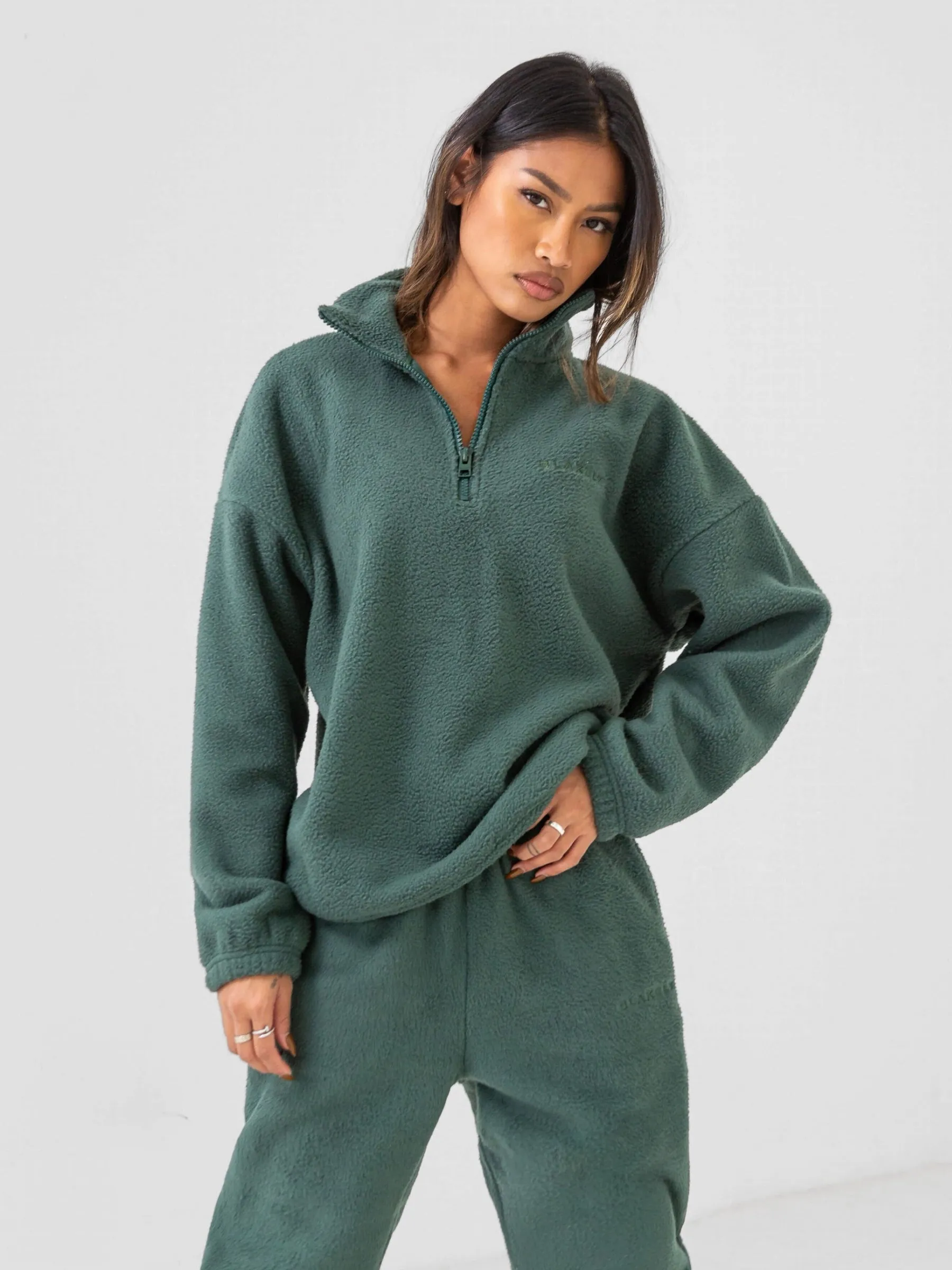 Borg 1/4 Zip Jumper - Green sold by Blakely product image thumbnail 4
