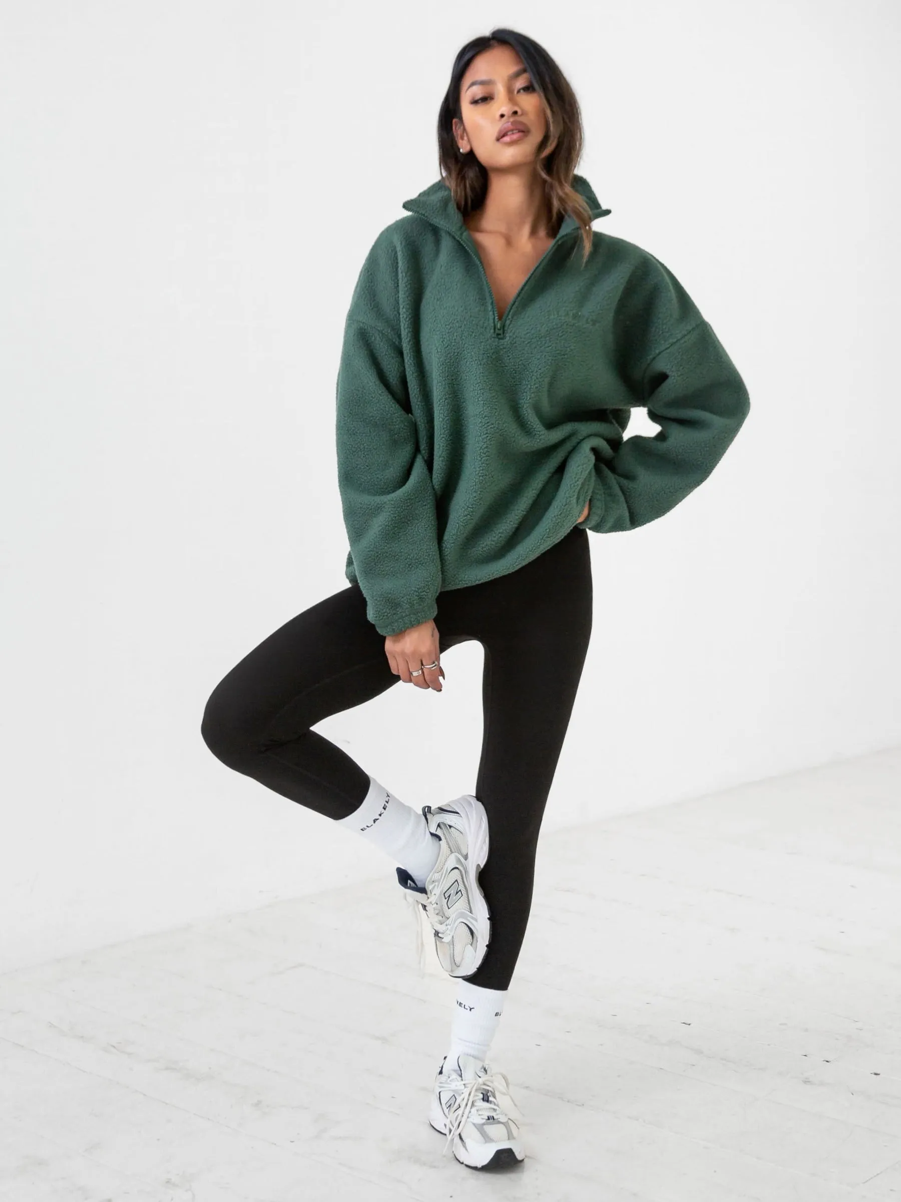 Borg 1/4 Zip Jumper - Green sold by Blakely product image thumbnail 2