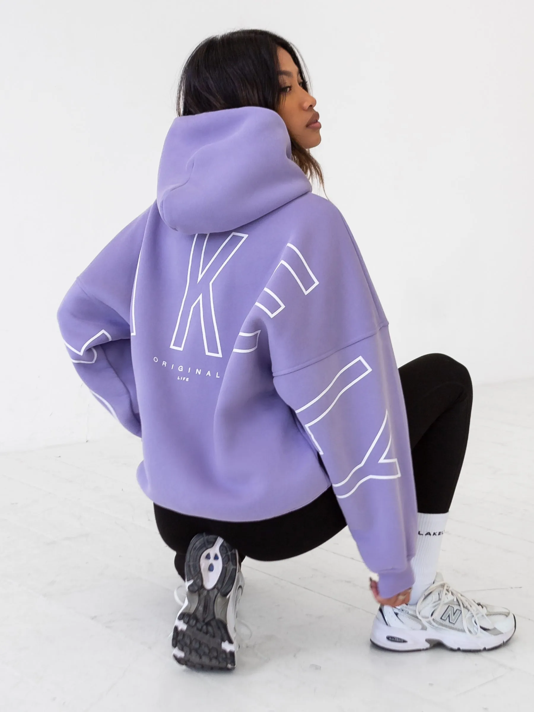 Outline Isabel Oversized Hoodie - Violet sold by Blakely product image thumbnail 5