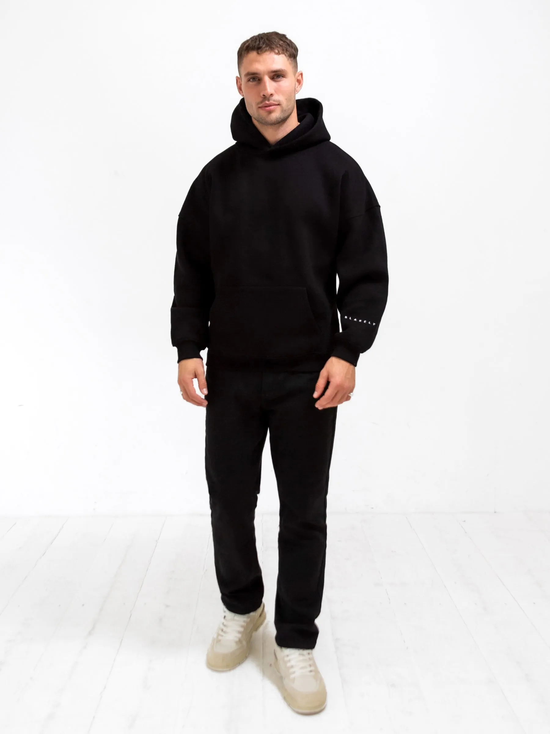 Outline Idris Oversized Hoodie - Black sold by Blakely product image thumbnail 2