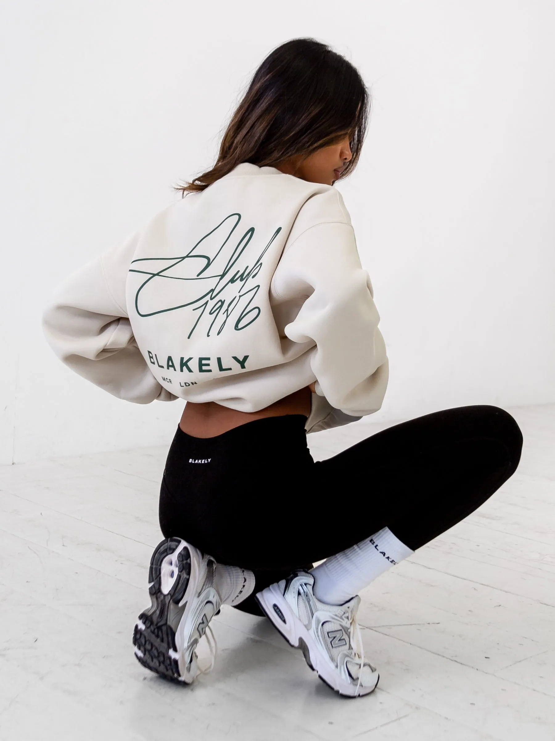 Club Oversized Jumper - Chalk sold by Blakely