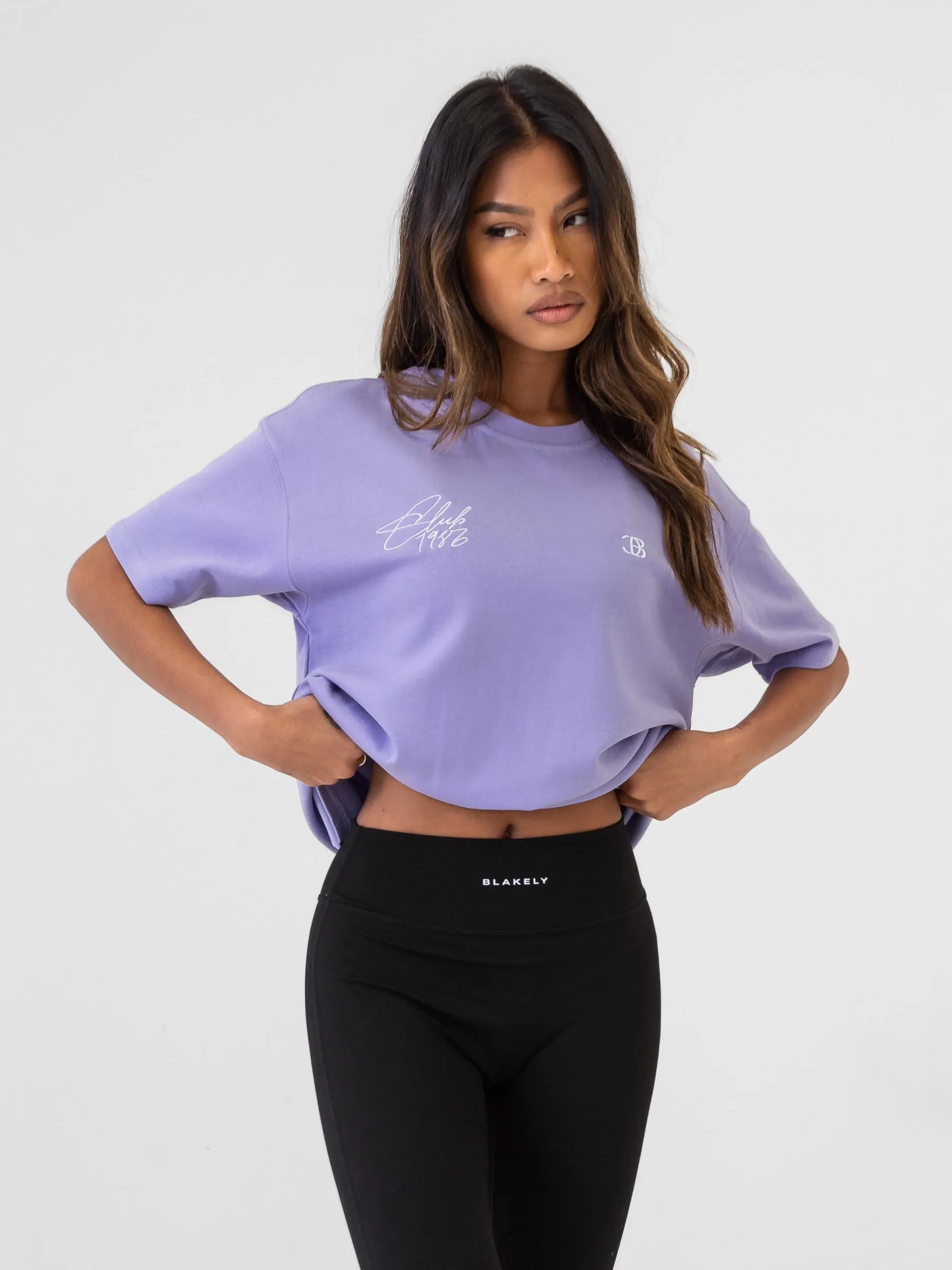 Club Oversized T-Shirt - Violet sold by Blakely product image thumbnail 5