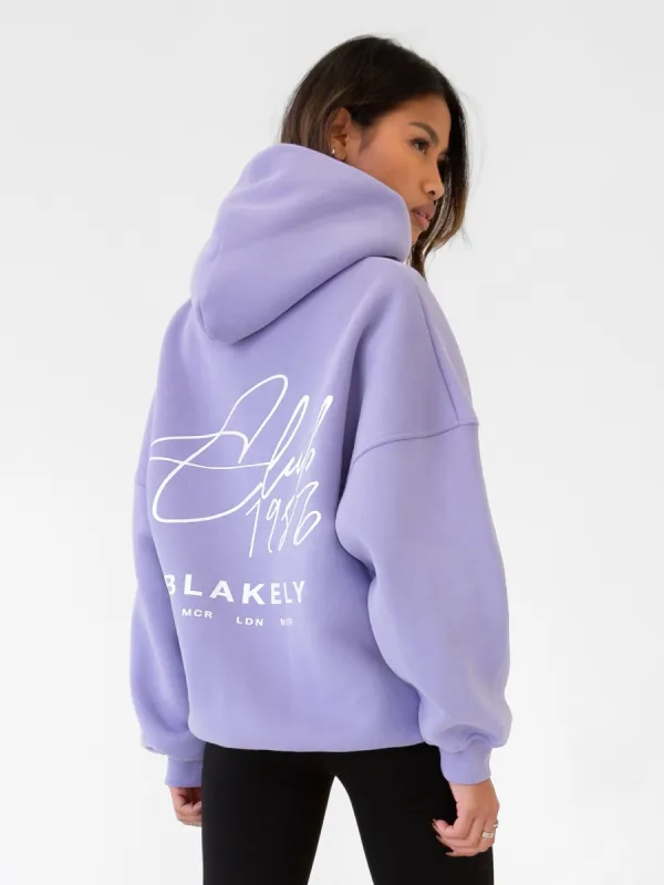 Club Oversized Hoodie - Violet sold by Blakely