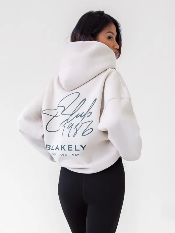 Club Oversized Hoodie - Chalk sold by Blakely