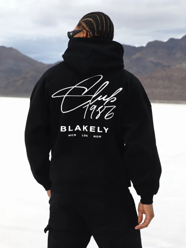 Club Relaxed Hoodie - Black sold by Blakely