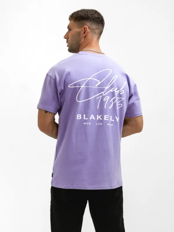 Club Relaxed T-Shirt - Violet sold by Blakely