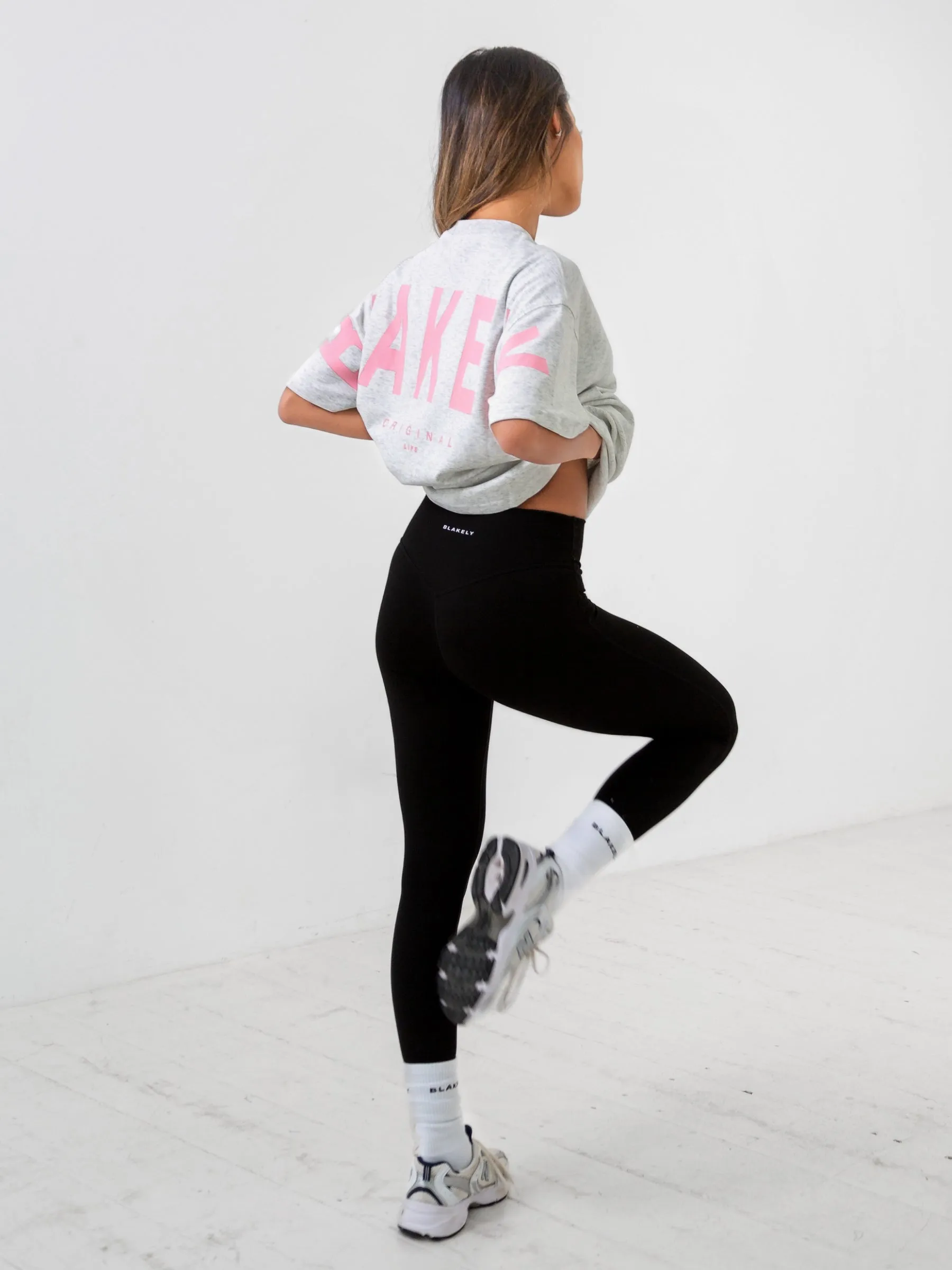 Isabel Oversized T-Shirt - Marl White sold by Blakely product image thumbnail 4