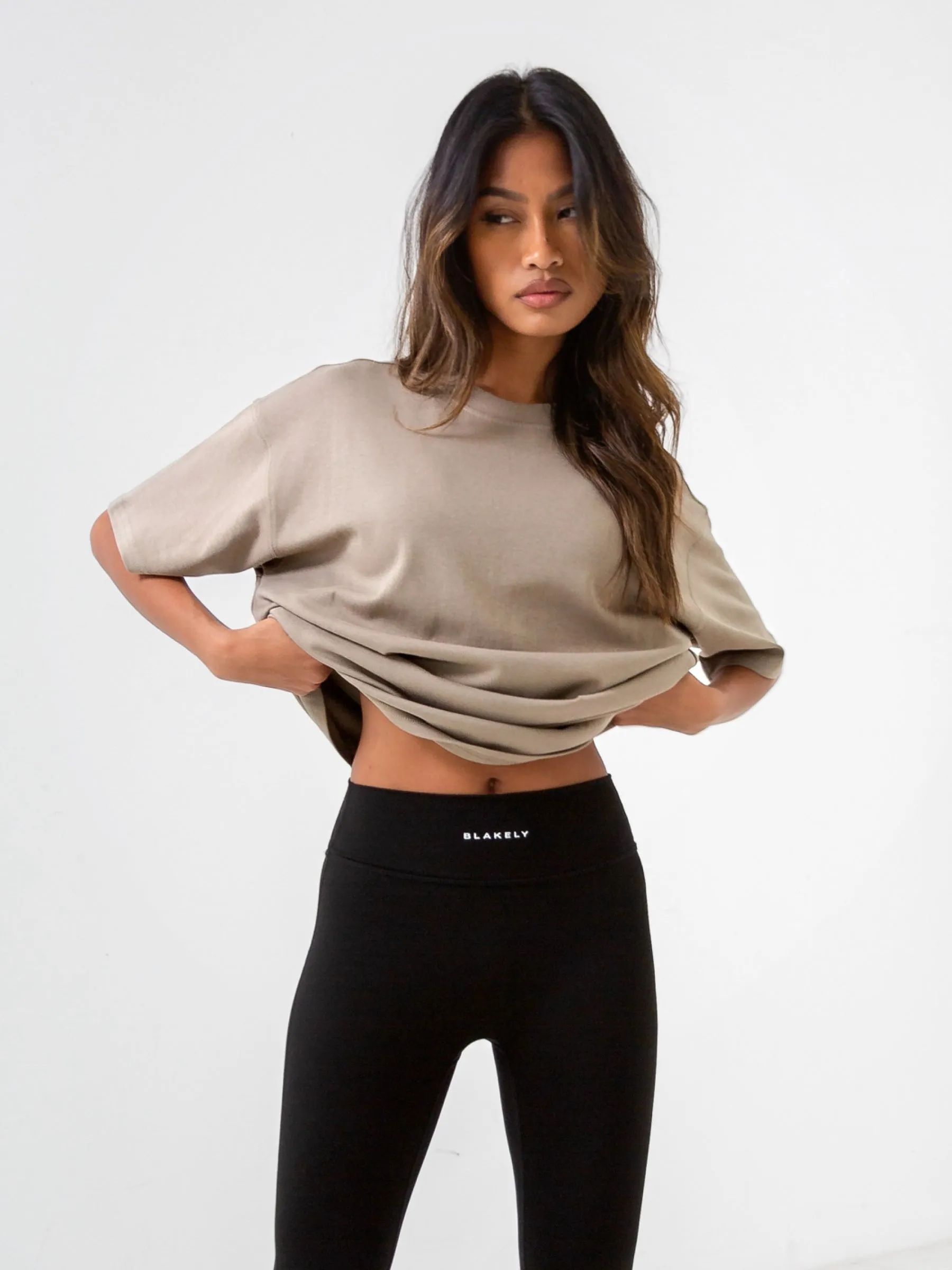 Isabel Oversized T-Shirt - Taupe sold by Blakely product image thumbnail 3