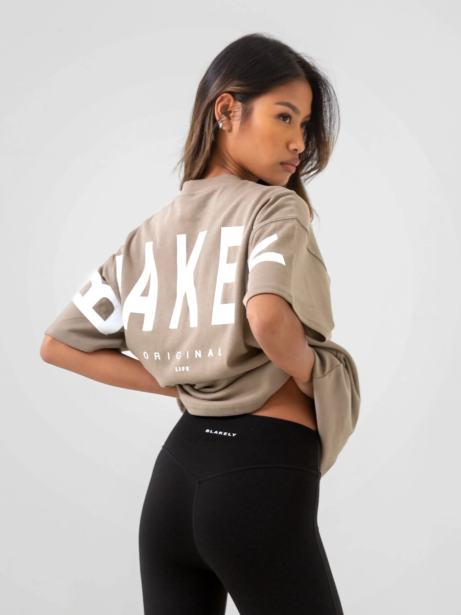 Isabel Oversized T-Shirt - Taupe sold by Blakely product image thumbnail 2