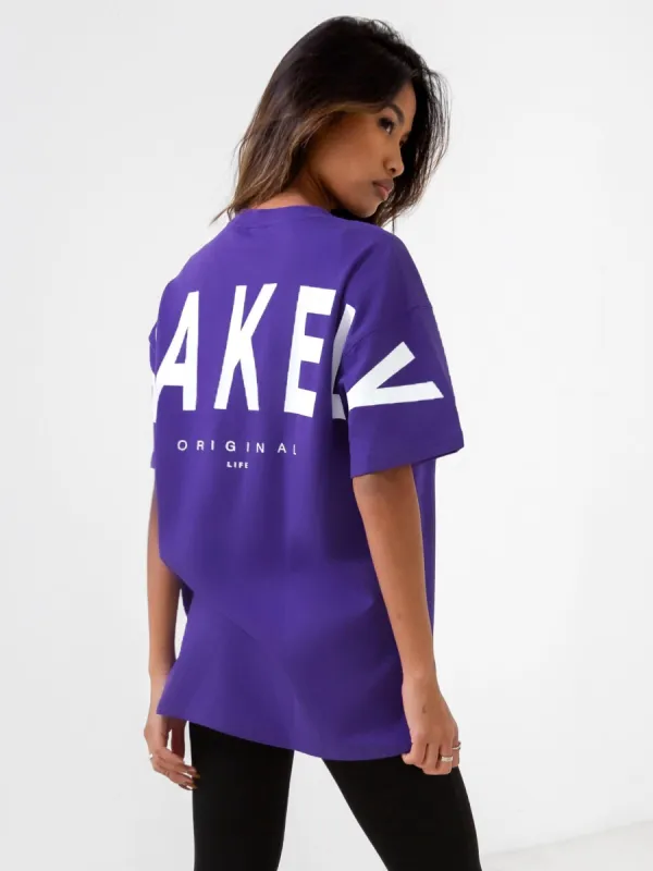 Isabel Oversized T-Shirt - Purple sold by Blakely