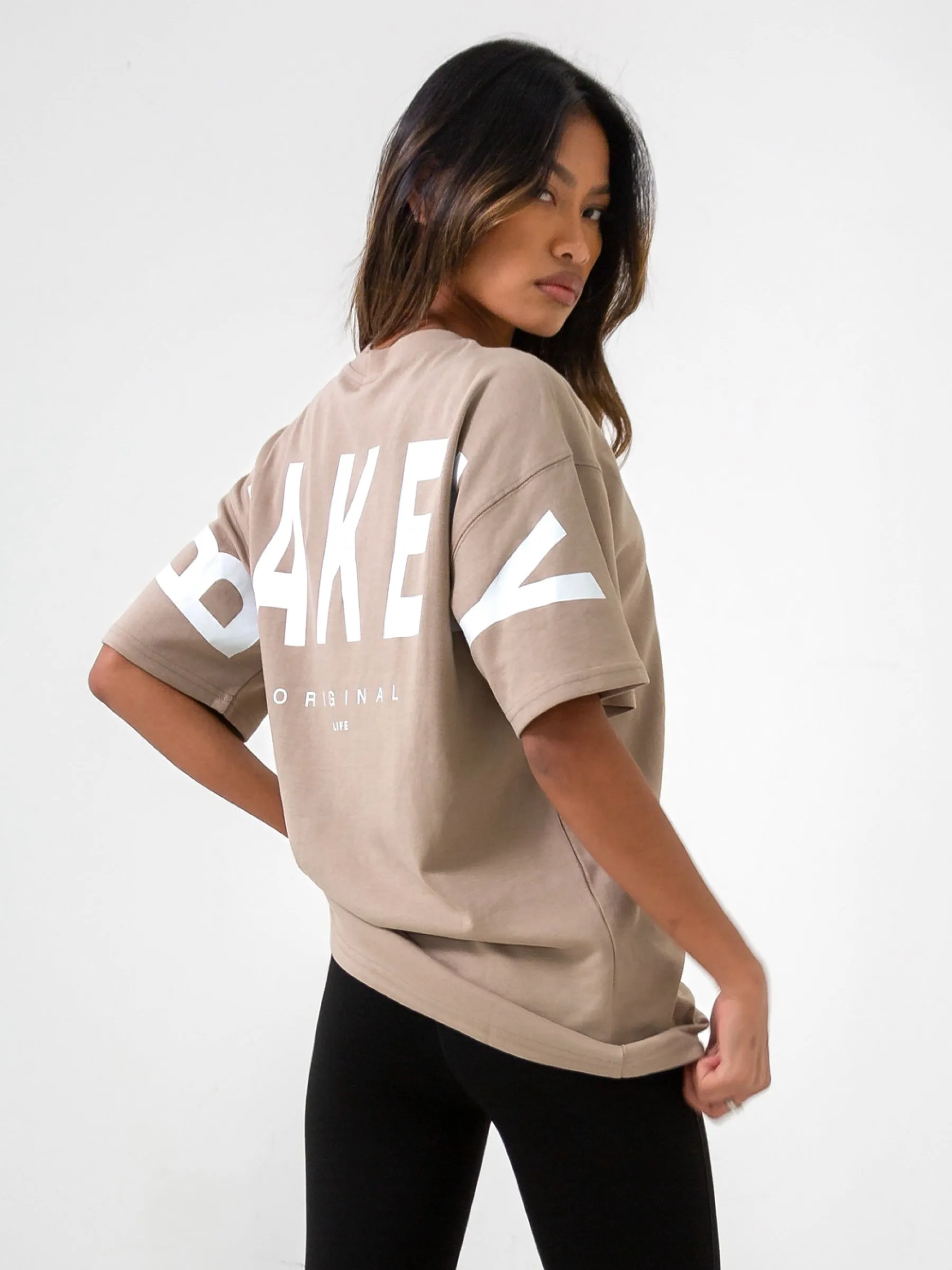 Isabel Oversized T-Shirt - Sand sold by Blakely