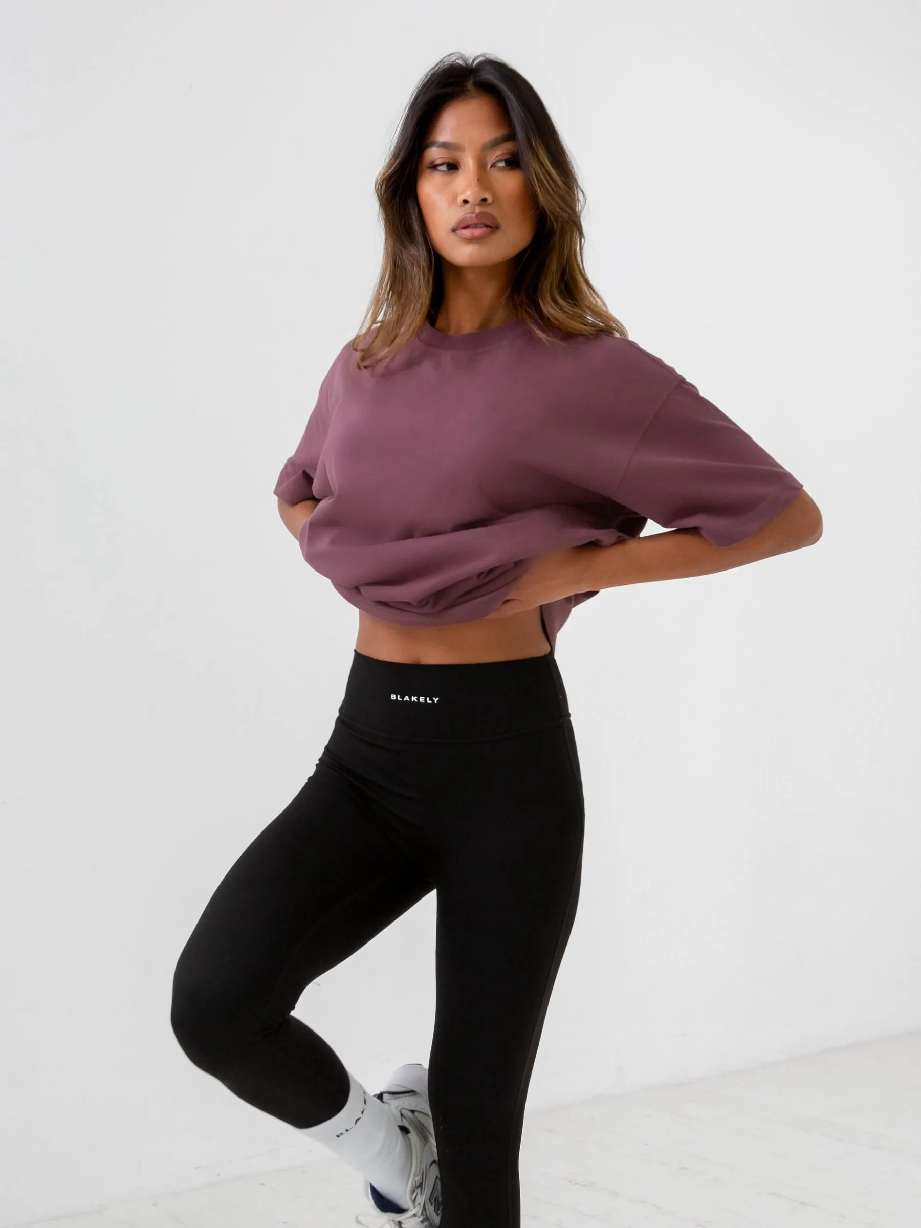 Isabel Oversized T-Shirt - Burgundy sold by Blakely product image thumbnail 5