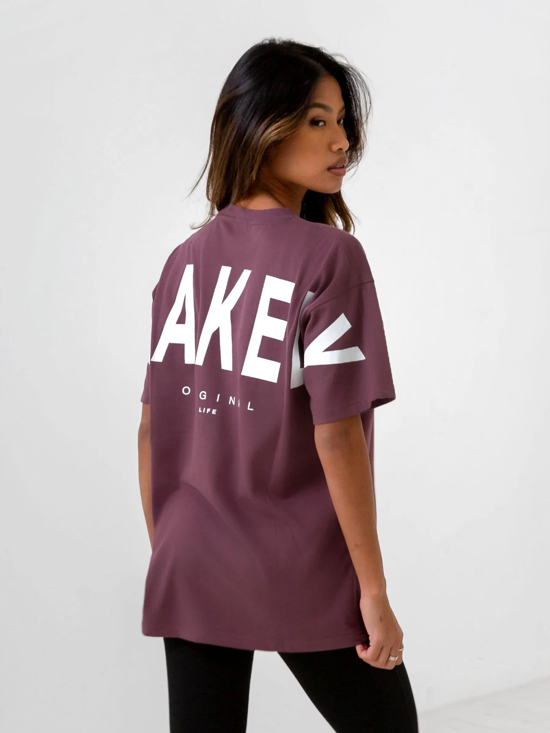 Isabel Oversized T-Shirt - Burgundy sold by Blakely product image thumbnail 4