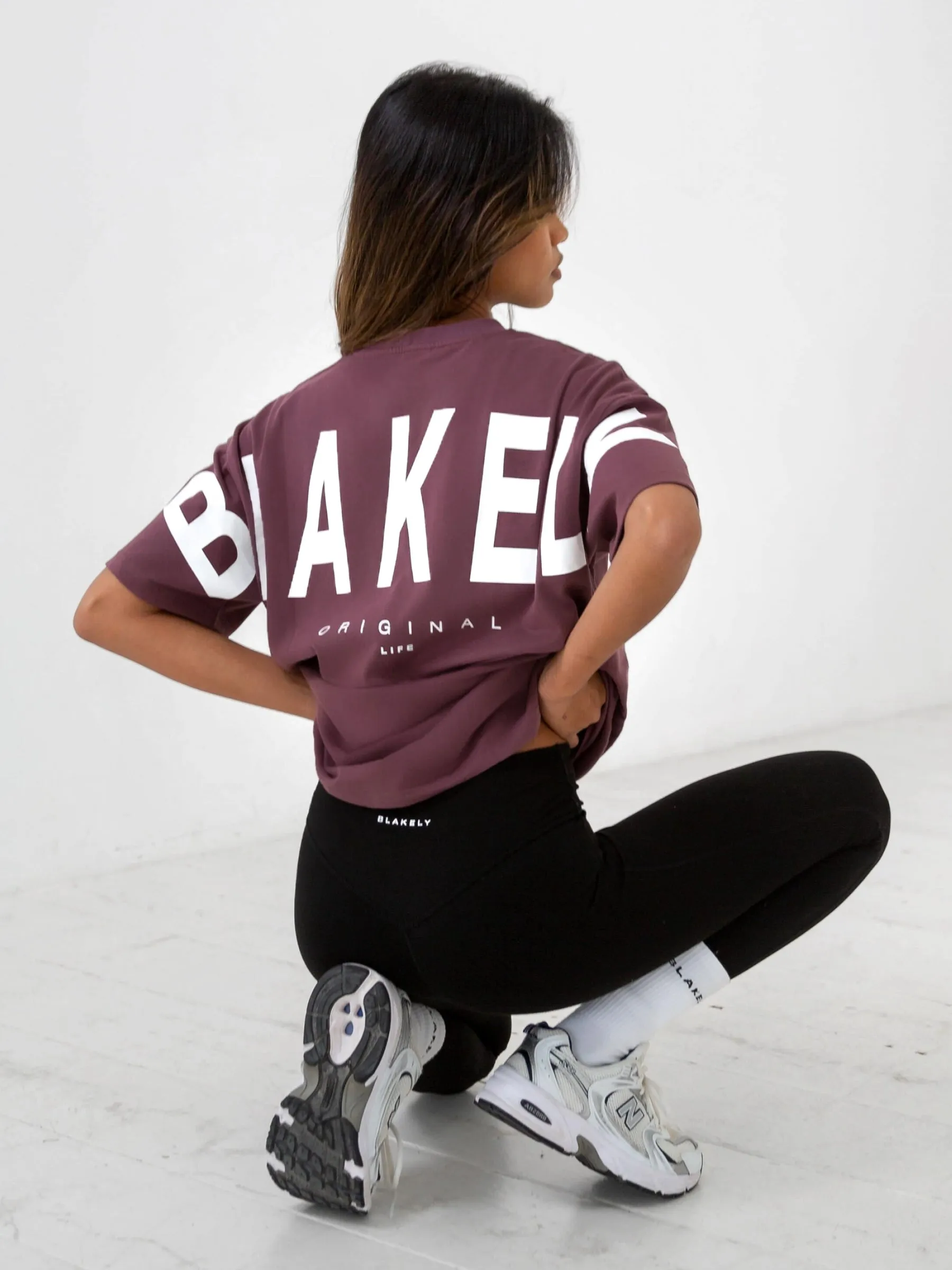 Isabel Oversized T-Shirt - Burgundy sold by Blakely product image thumbnail 2