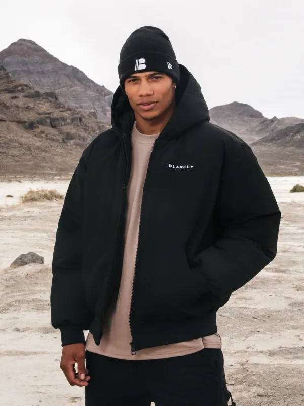 Layton Hooded Jacket - Black sold by Blakely