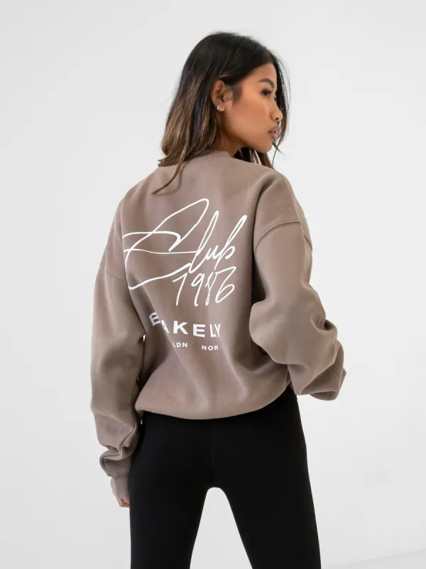 Club Oversized Jumper - Brown sold by Blakely