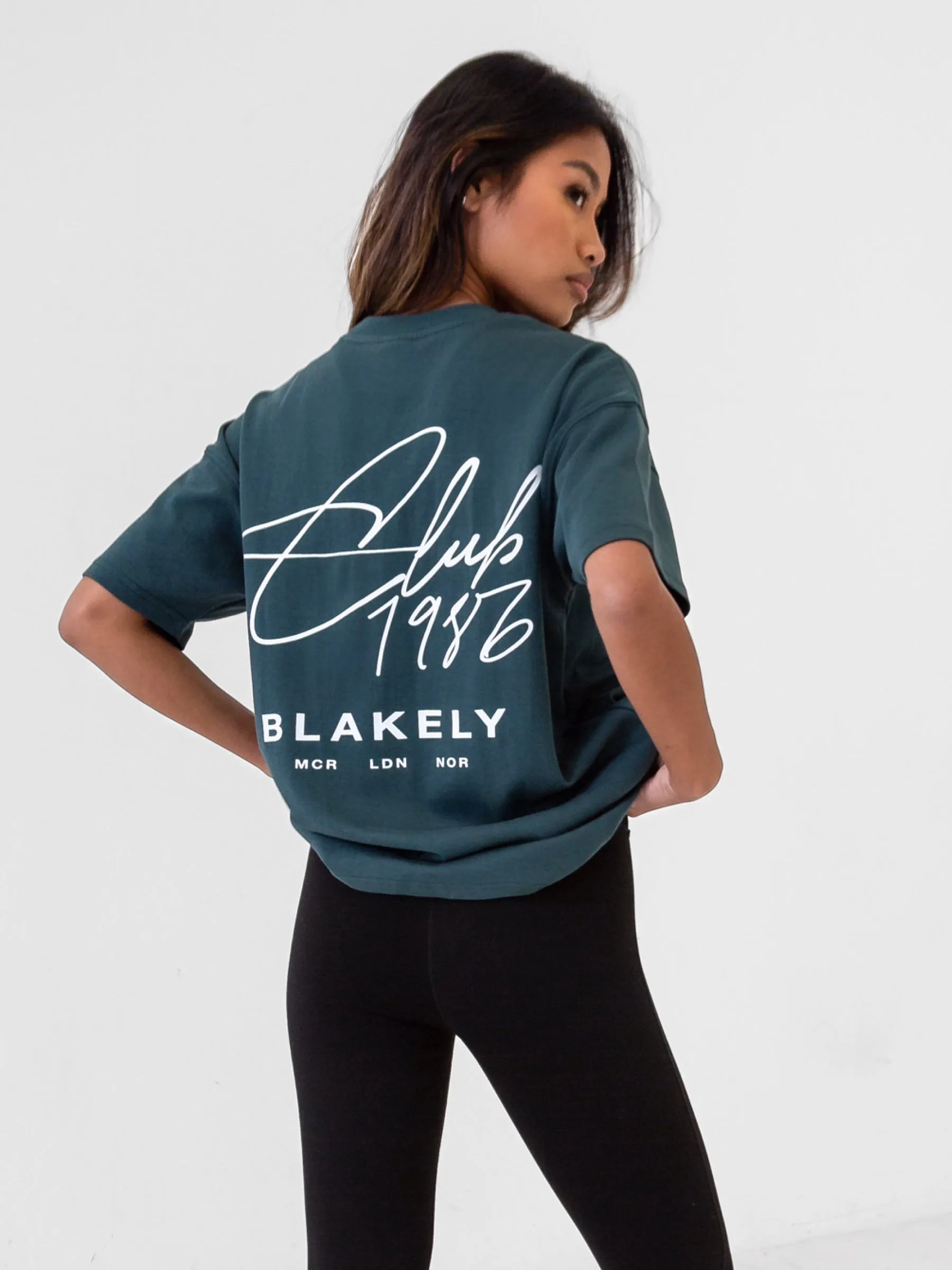 Club Oversized T-Shirt - Teal Green sold by Blakely