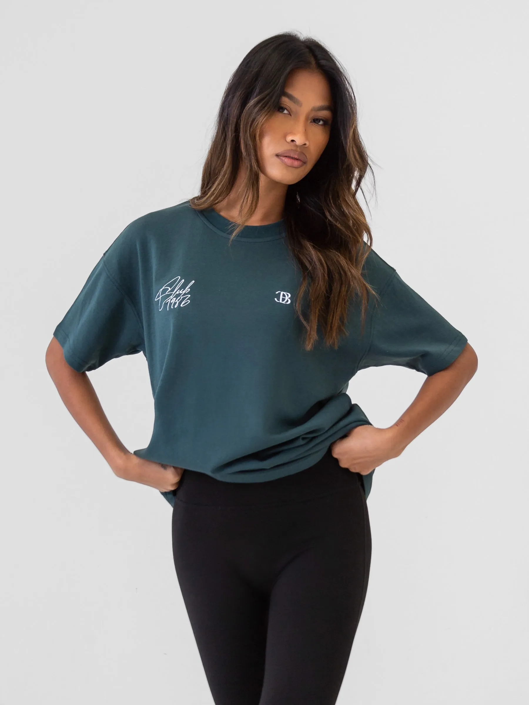 Club Oversized T-Shirt - Teal Green sold by Blakely product image thumbnail 5