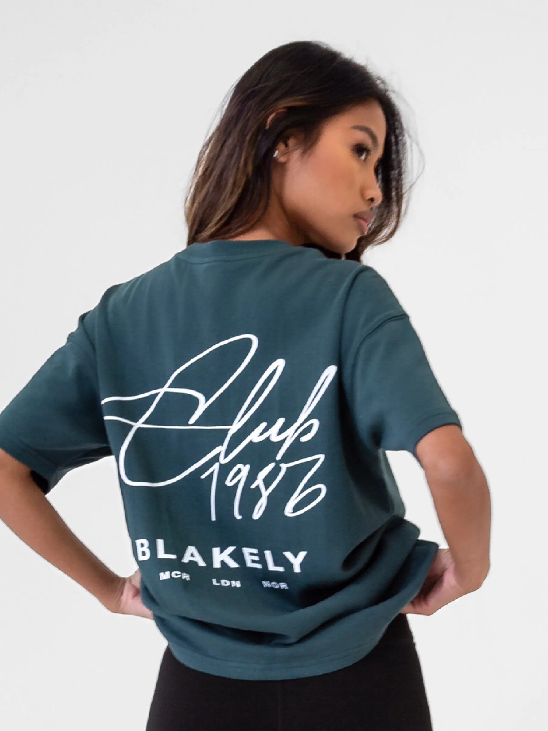 Club Oversized T-Shirt - Teal Green sold by Blakely product image thumbnail 4