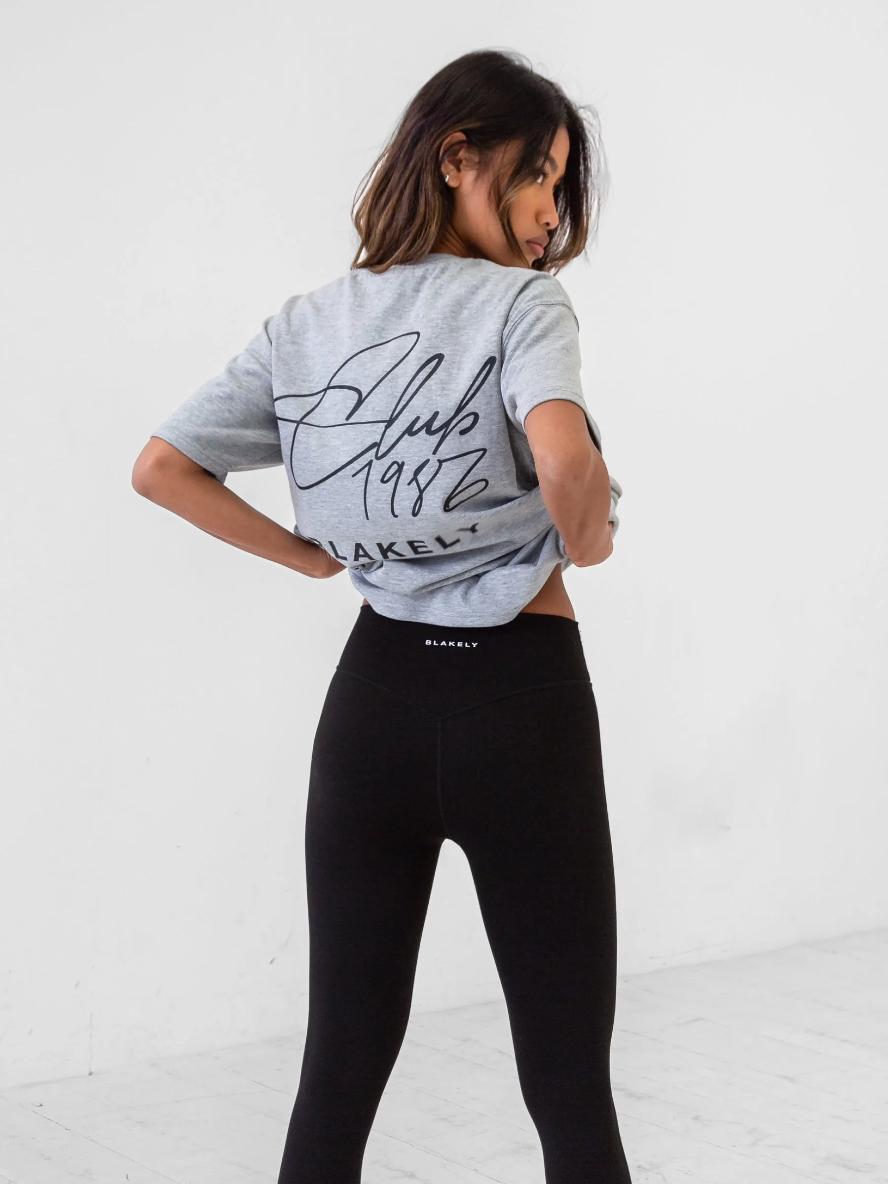 Club Oversized T-Shirt - Marl Grey sold by Blakely product image thumbnail 5