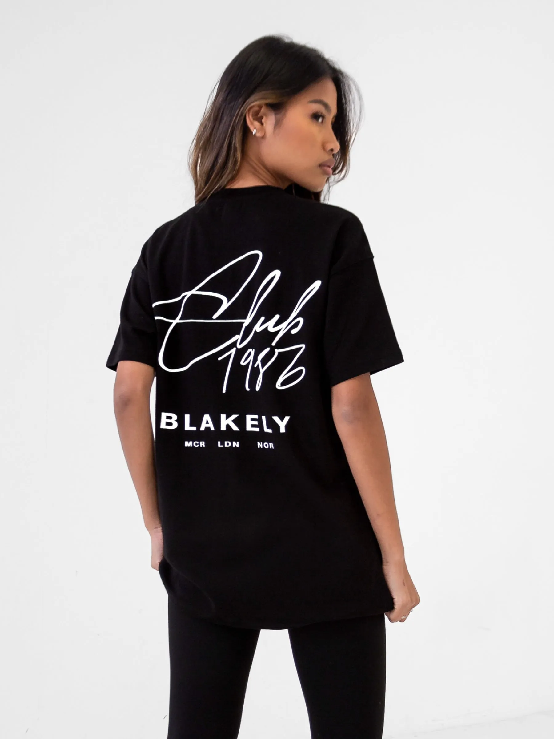 Club Oversized T-Shirt - Black sold by Blakely