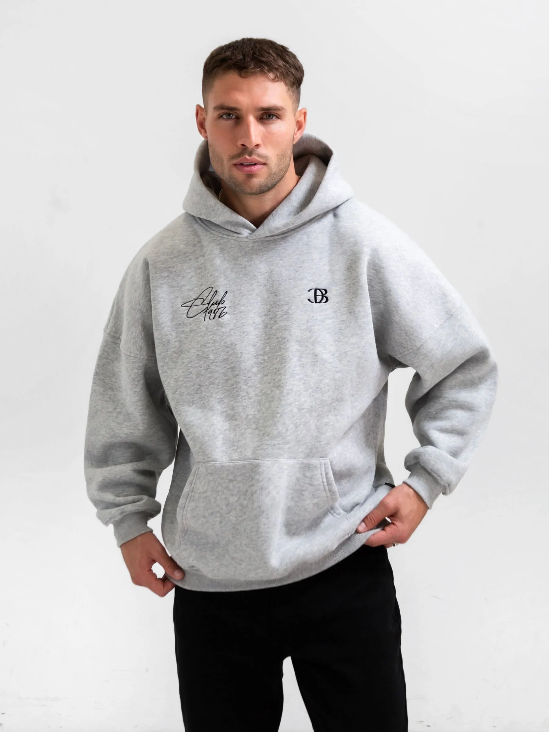 Club Relaxed Hoodie - Marl Grey sold by Blakely product image thumbnail 5