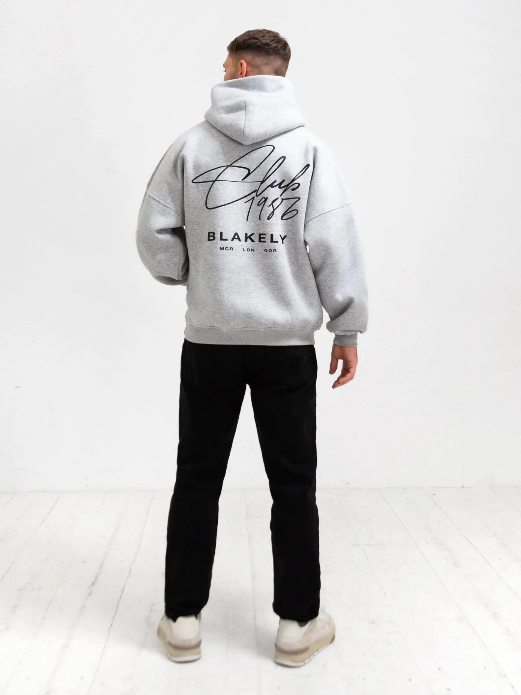 Club Relaxed Hoodie - Marl Grey sold by Blakely product image thumbnail 3