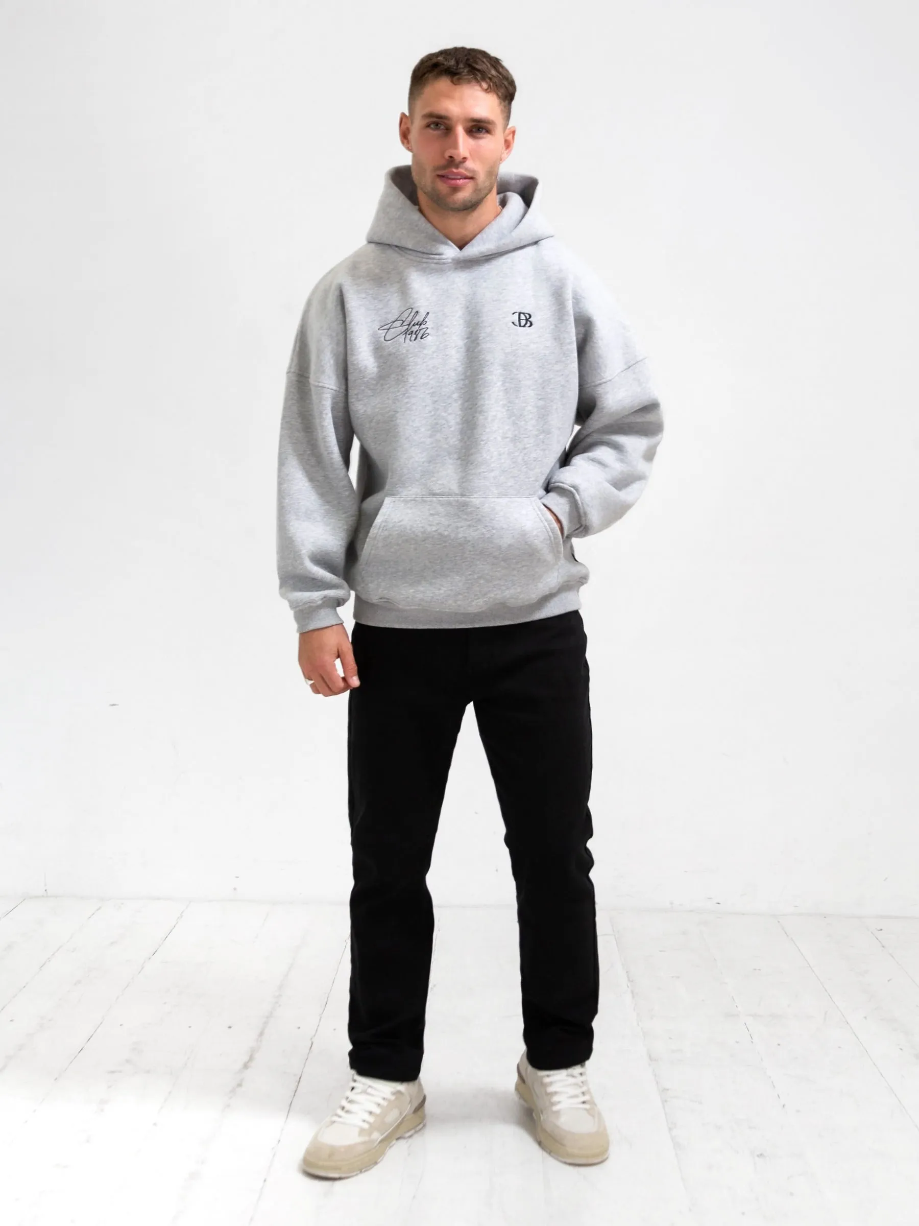 Club Relaxed Hoodie - Marl Grey sold by Blakely product image thumbnail 4