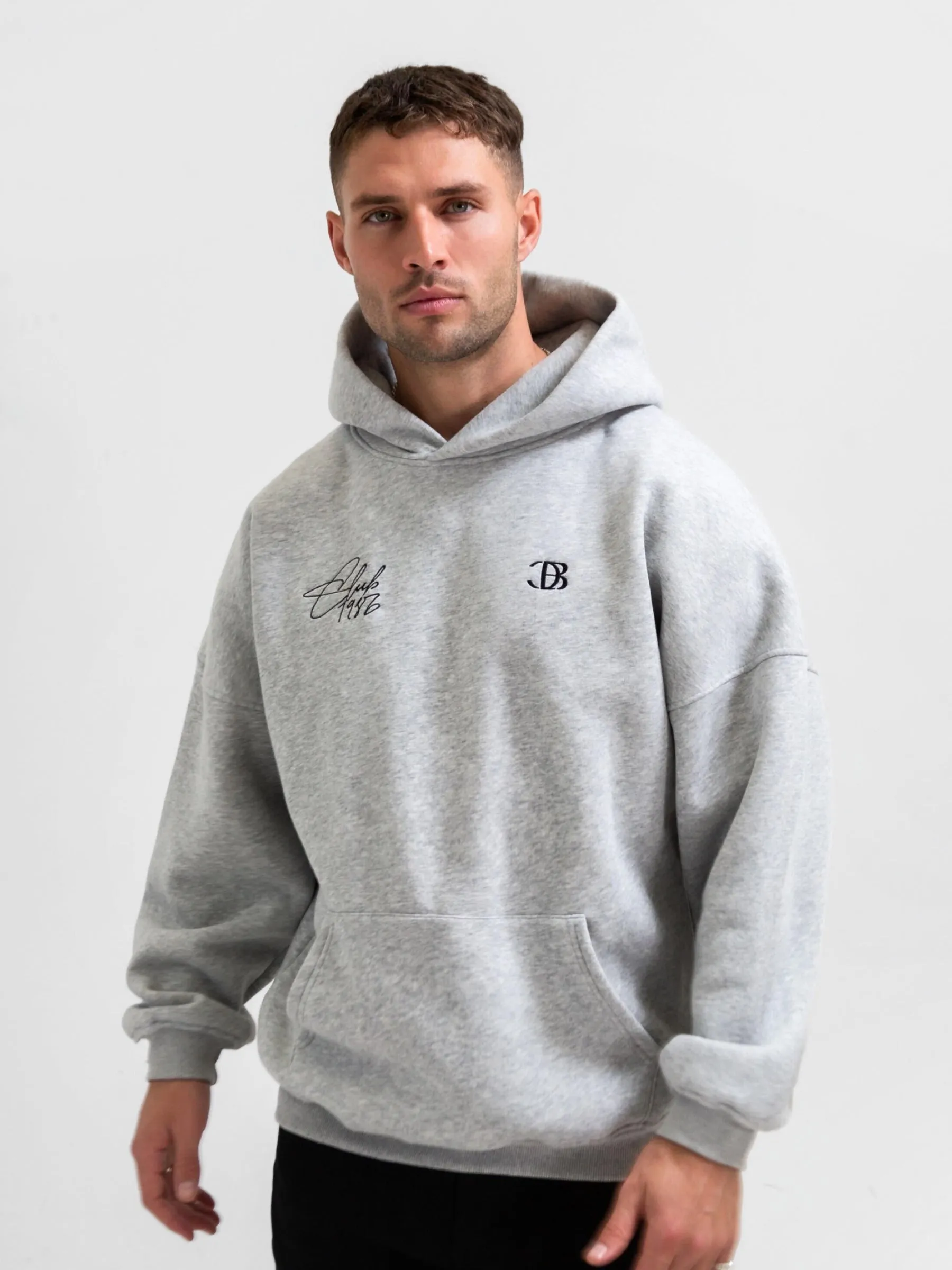 Club Relaxed Hoodie - Marl Grey sold by Blakely product image thumbnail 2