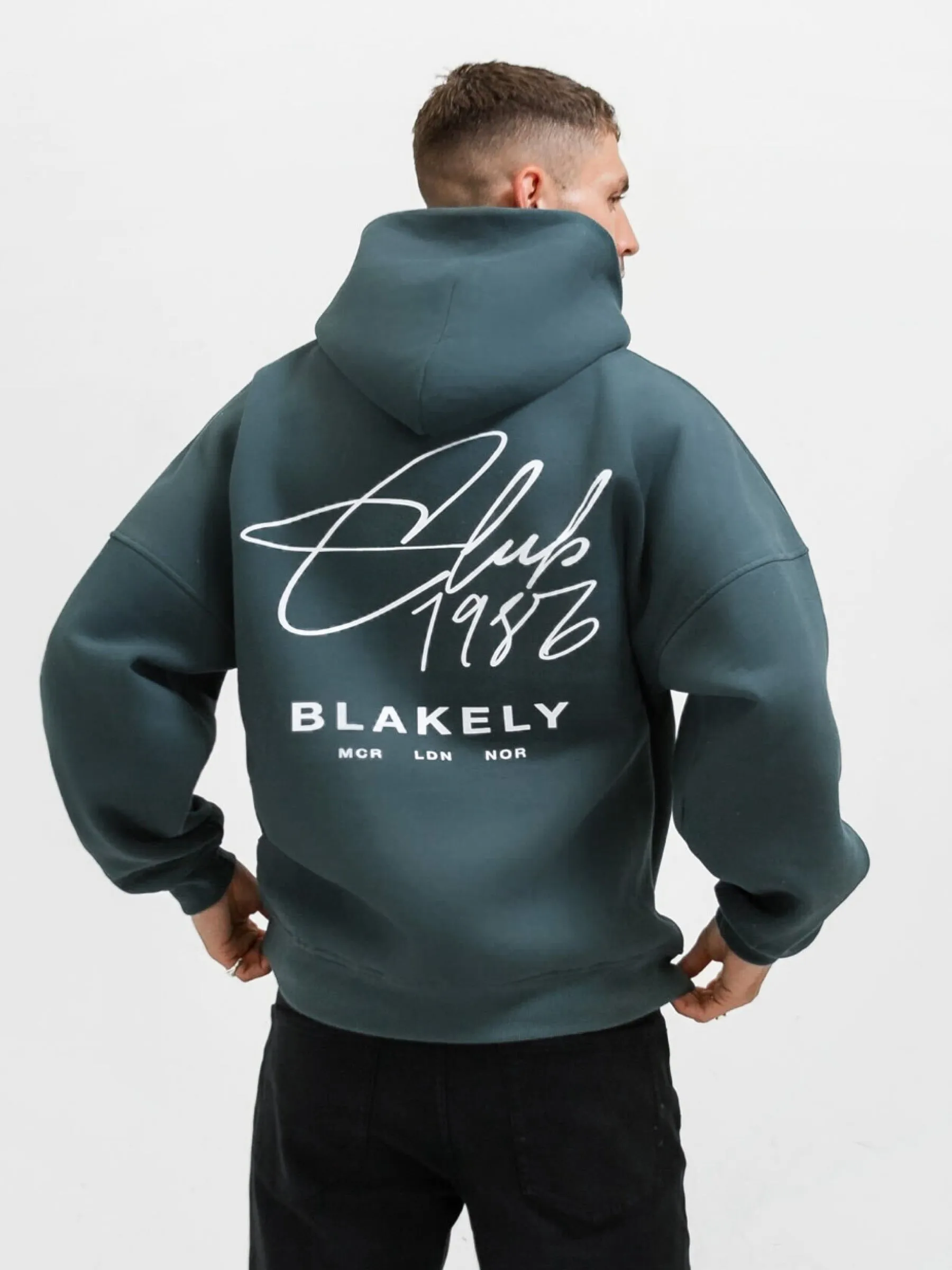 Club Relaxed Hoodie - Teal Green sold by Blakely