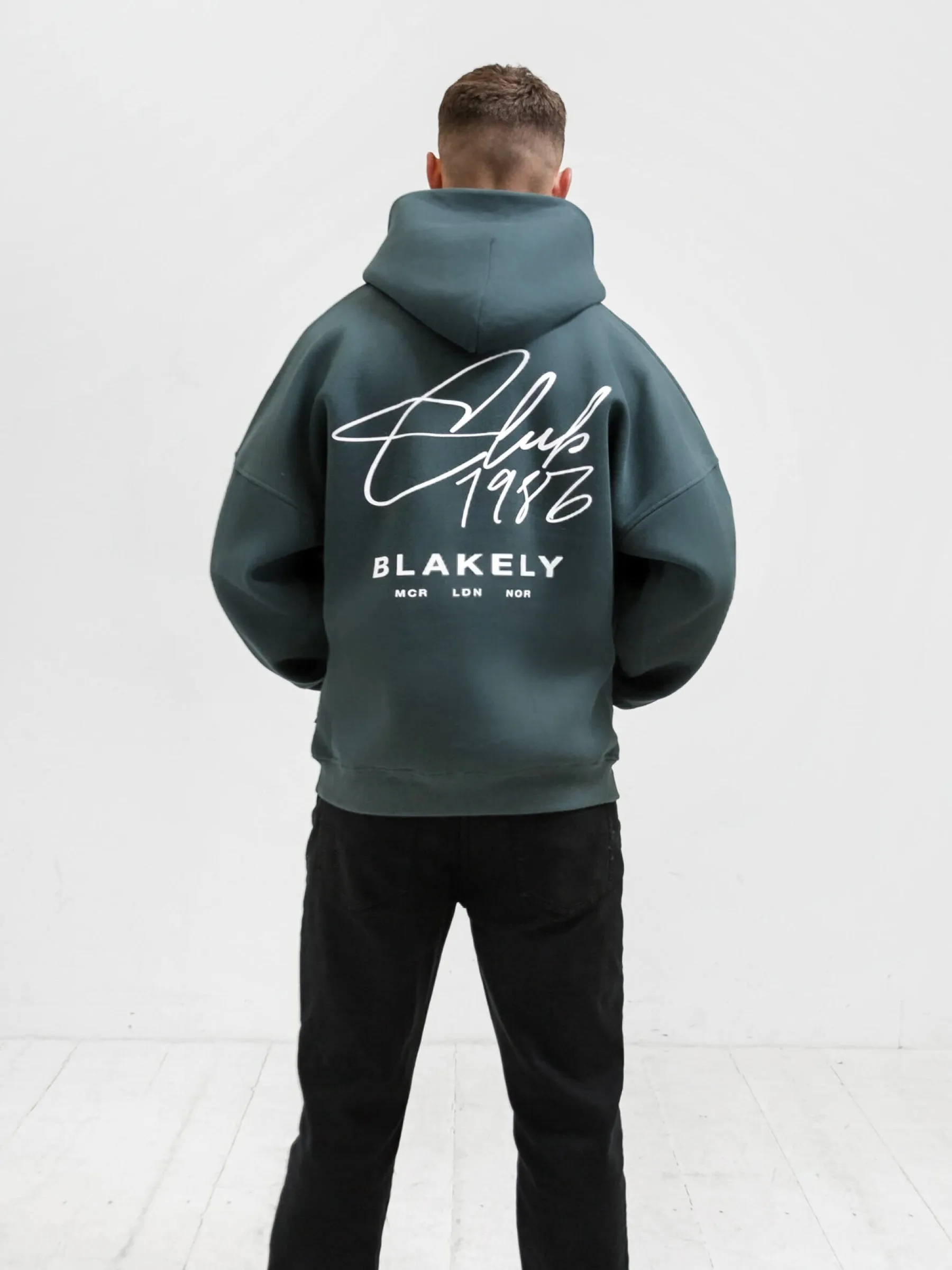 Club Relaxed Hoodie - Teal Green sold by Blakely product image thumbnail 3