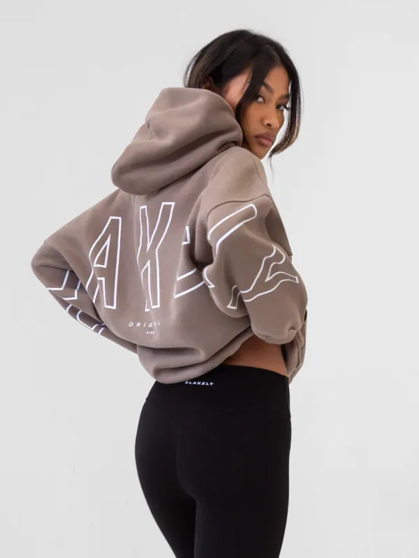 Outline Isabel Oversized Hoodie - Brown sold by Blakely