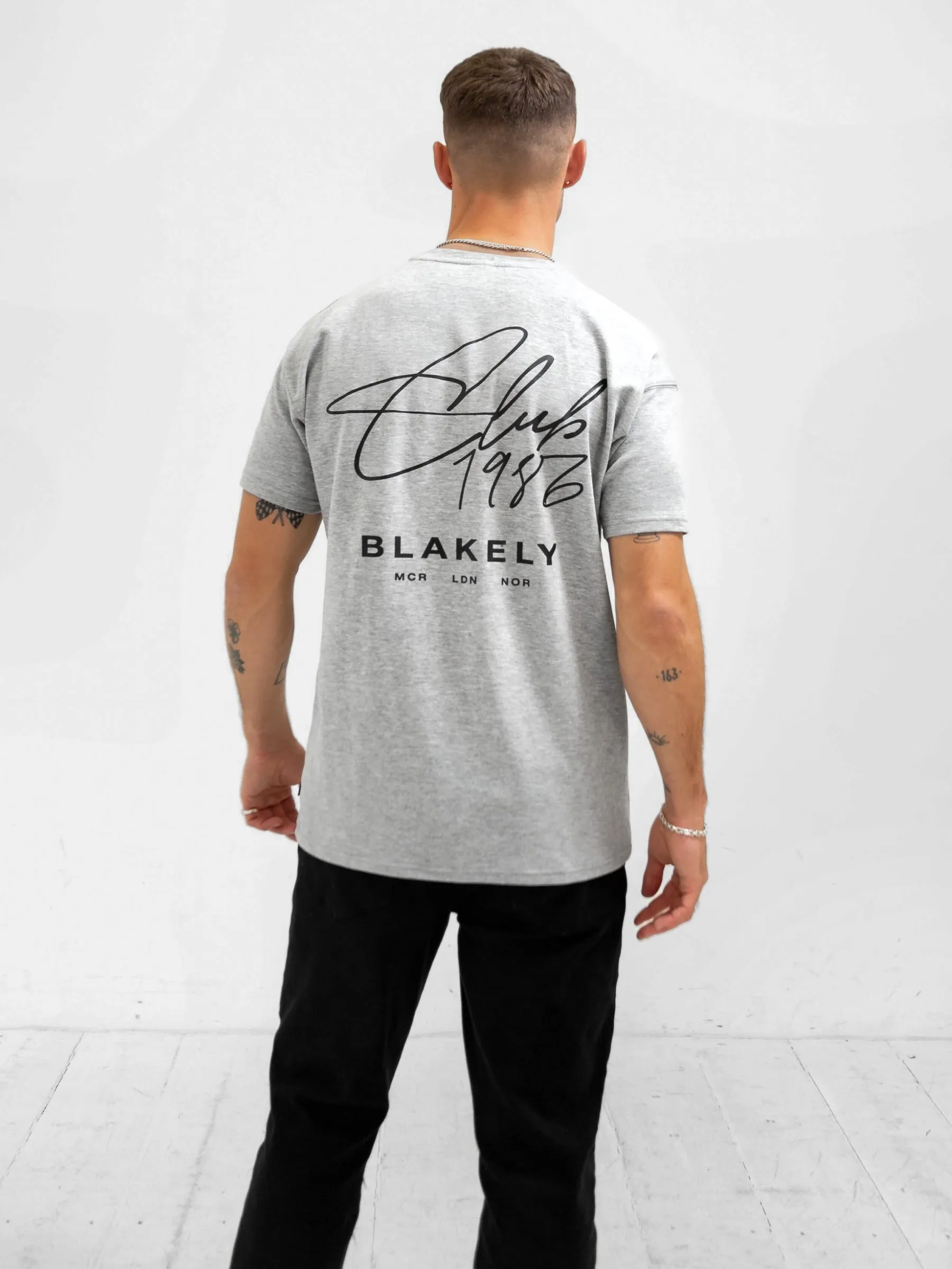 Club Relaxed T-Shirt - Marl Grey sold by Blakely product image thumbnail 4