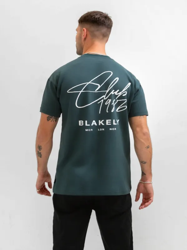 Club Relaxed T-Shirt - Teal Green sold by Blakely