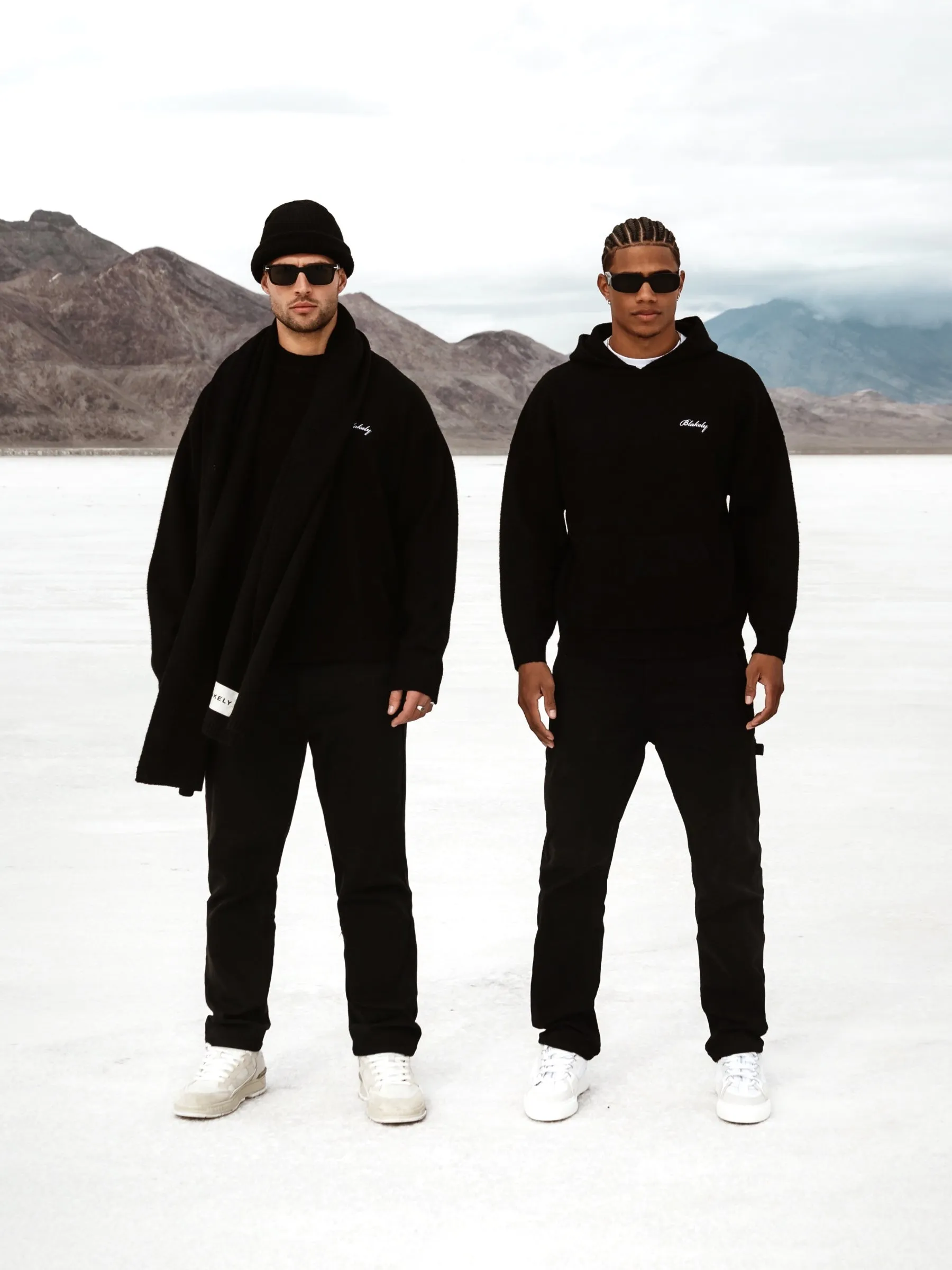 Relaxed Knitted Hoodie - Black sold by Blakely product image thumbnail 5