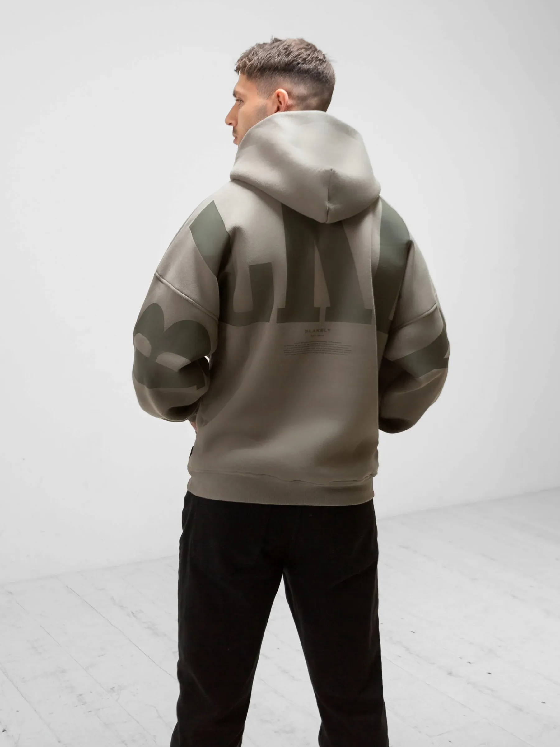 BLKLY Relaxed Hoodie - Safari Green sold by Blakely product image thumbnail 4