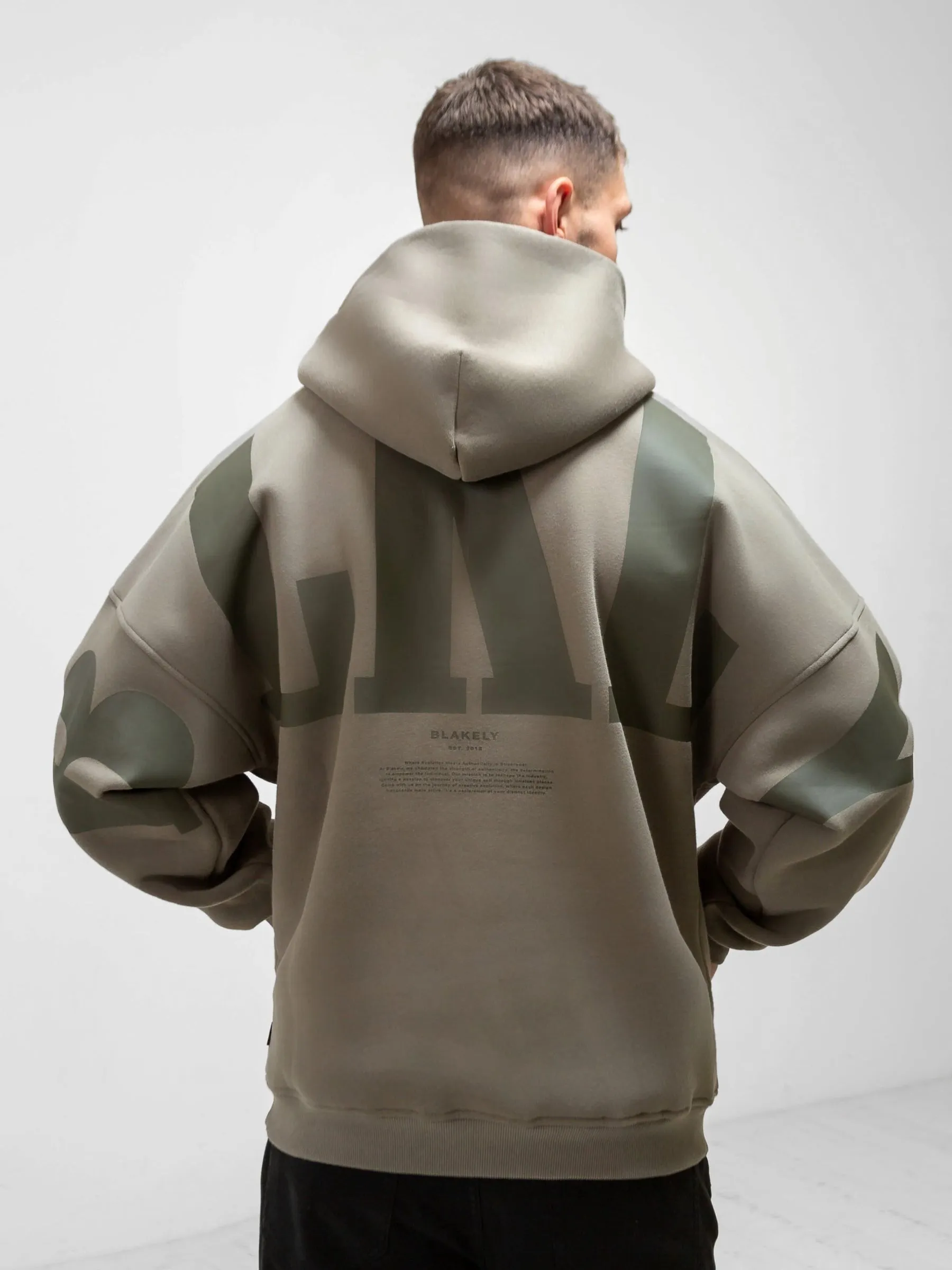 BLKLY Relaxed Hoodie - Safari Green sold by Blakely product image thumbnail 5