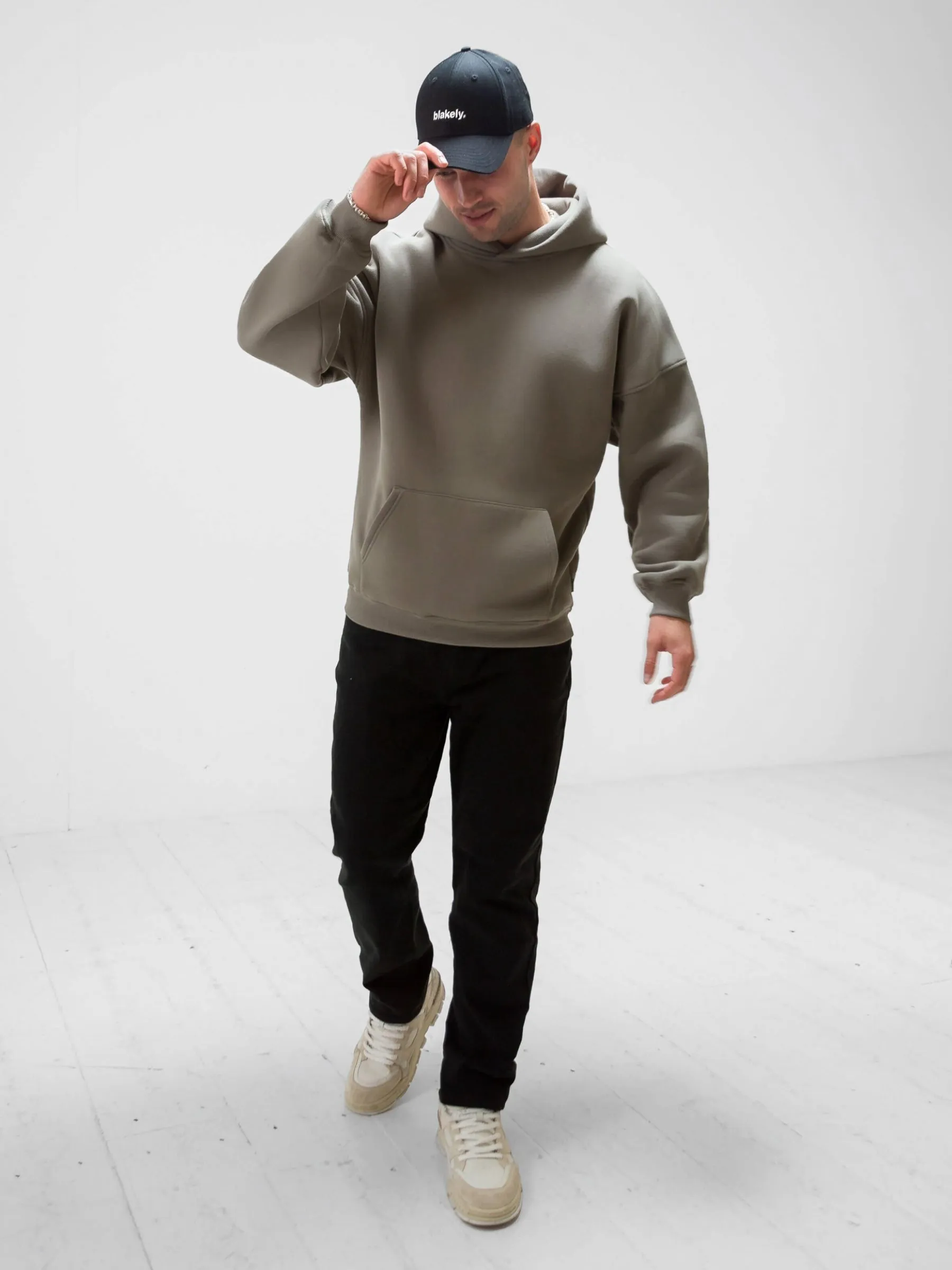 BLKLY Relaxed Hoodie - Safari Green sold by Blakely product image thumbnail 3