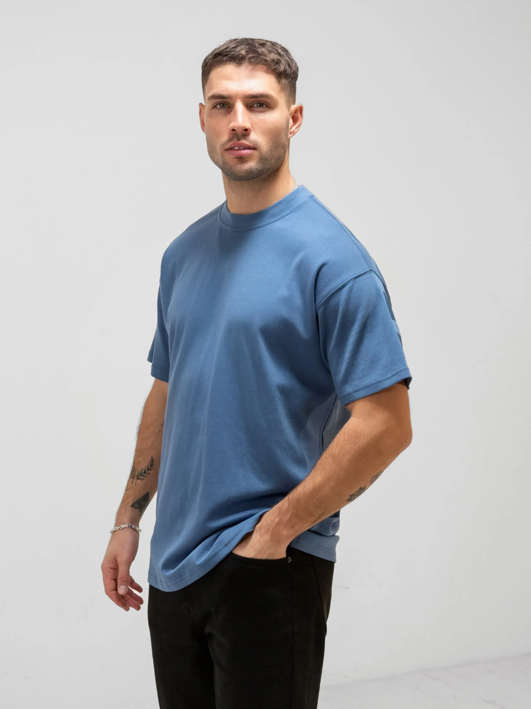 BLKLY Relaxed T-Shirt - Blue sold by Blakely product image thumbnail 2